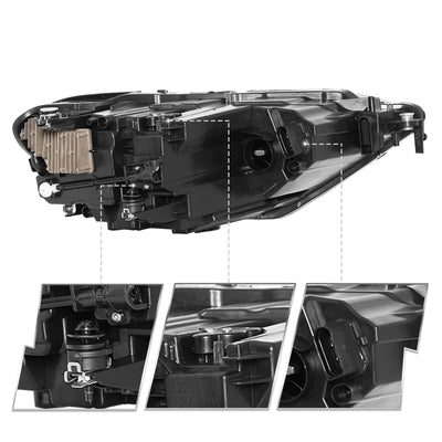 For 2019-2022 Volkswagen Jetta LED Headlights for Factory Projector Models