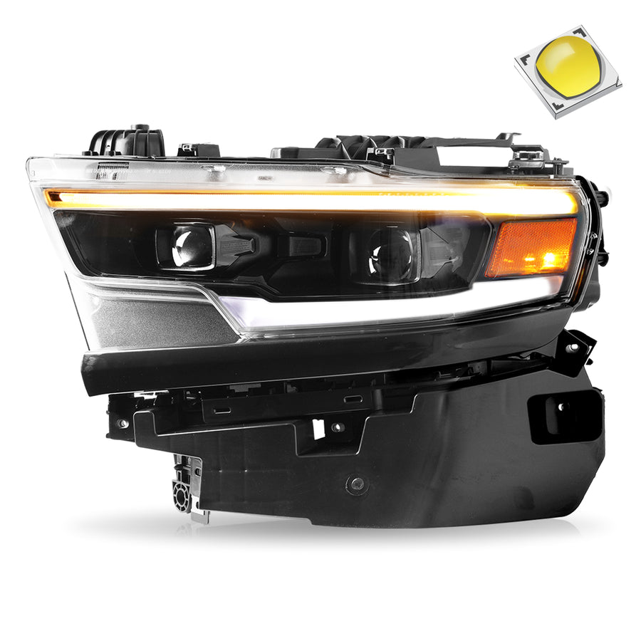 For 2019-2023 Dodge Ram 1500 TRX Full LED Projector Headlights