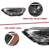 For 2019-2023 Volkswagen Jetta LED Headlights for Non-Projector Models