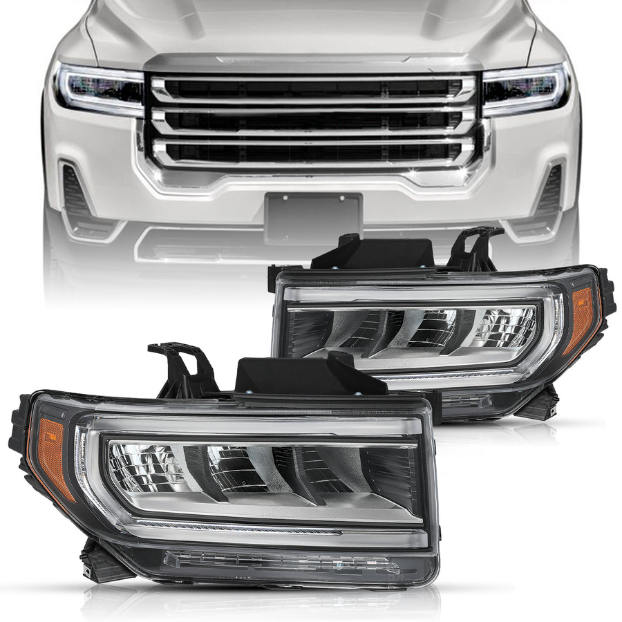 For 2020-2023 GMC Acadia SL|SLE|SLT|Denali Full LED Headlights