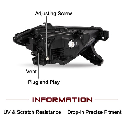 For 2020-2023 Toyota Tacoma LE Full LED Headlights