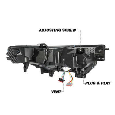 For 2020-2024 Ford Explorer XLT / Limited Headlights