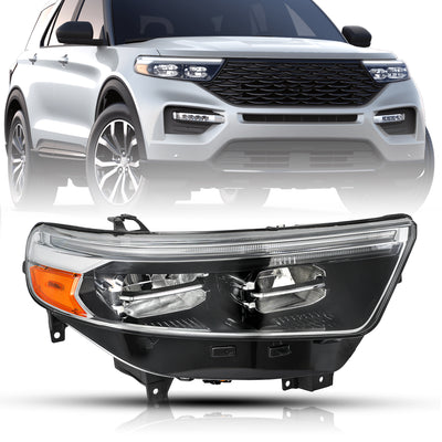 For 2020-2024 Ford Explorer XLT / Limited Headlights