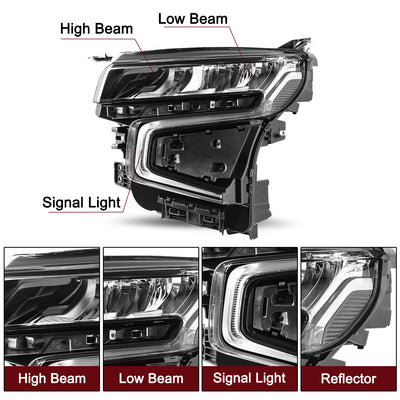 For 2021-2023 Chevy Tahoe/Suburban Full LED Headlights