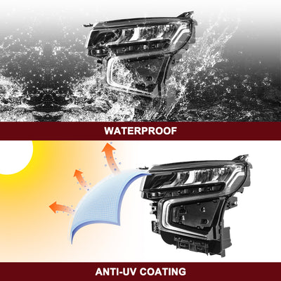 For 2021-2023 Chevy Tahoe/Suburban Full LED Headlights