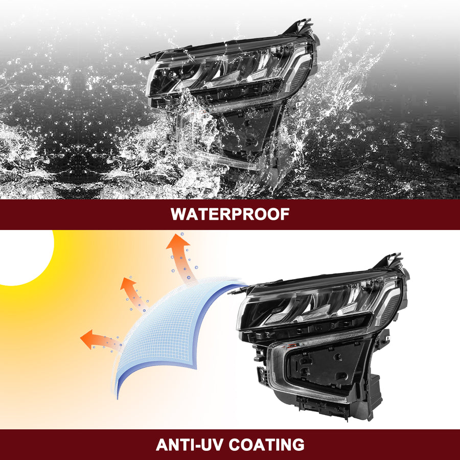 For 2021-2023 Chevy Tahoe/Suburban LED Headlights W/o DRL