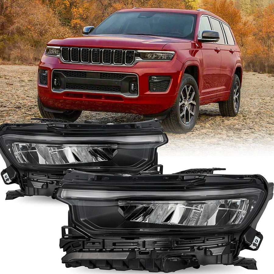 For 2021-2023 Jeep Grand Cherokee LED Headlights