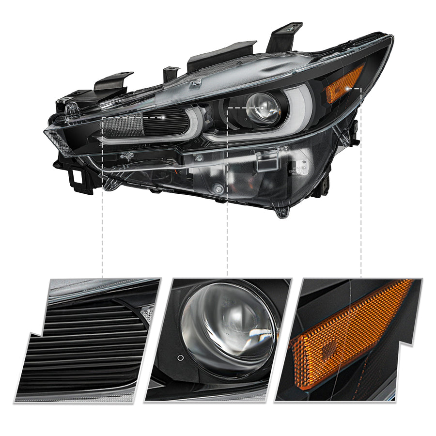 For 2022-2024 Mazda CX-5 w/ AFS Full LED Projector Headlights