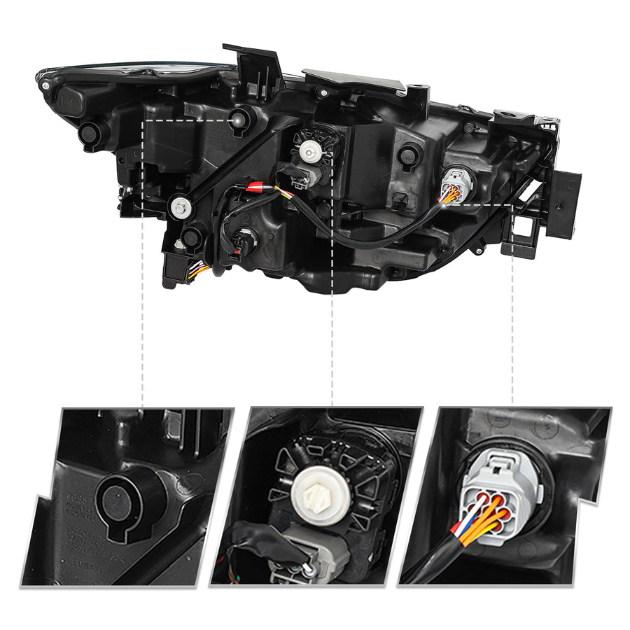 For 2022-2024 Mazda CX-5 w/ AFS Full LED Projector Headlights