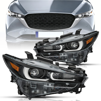 For 2022-2024 Mazda CX-5 w/o AFS Full LED Projector Headlights