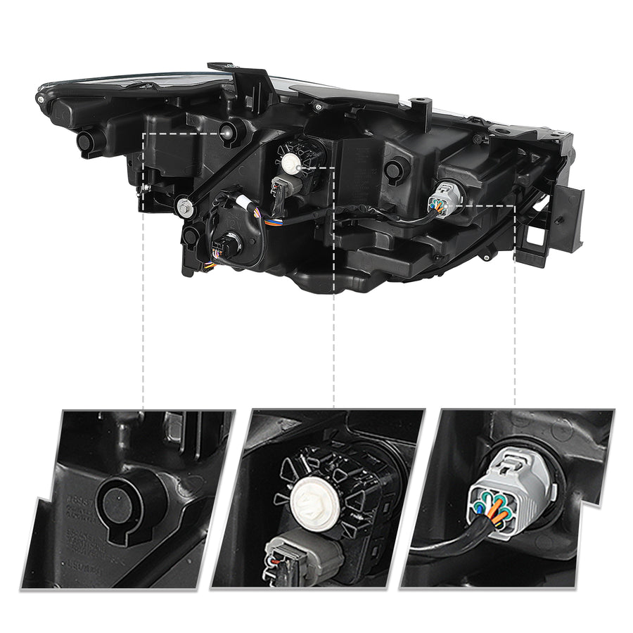 For 2022-2024 Mazda CX-5 w/o AFS Full LED Projector Headlights