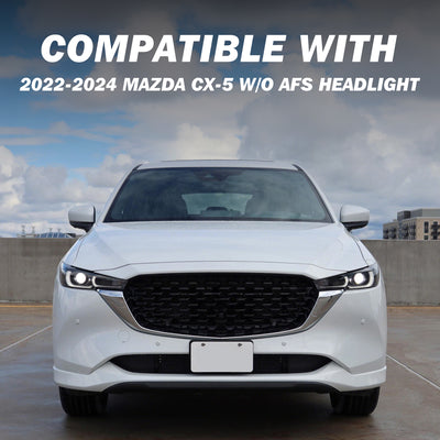 For 2022-2024 Mazda CX-5 w/o AFS Full LED Projector Headlights