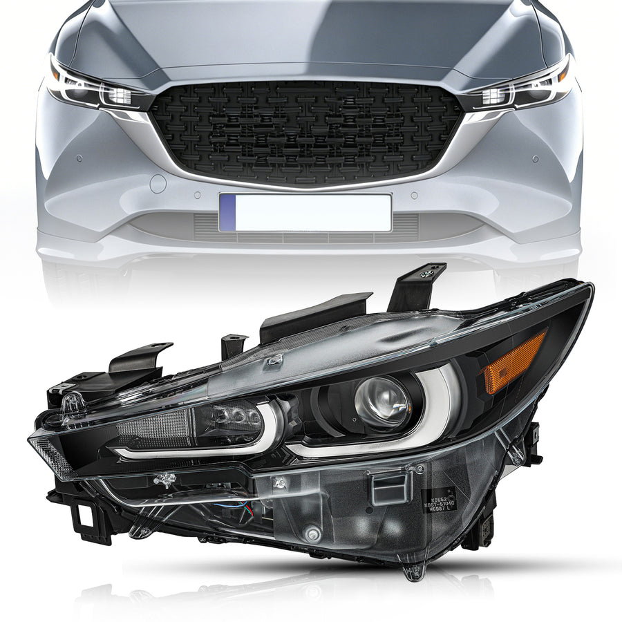 For 2022-2024 Mazda CX-5 w/o AFS Full LED Projector Headlights