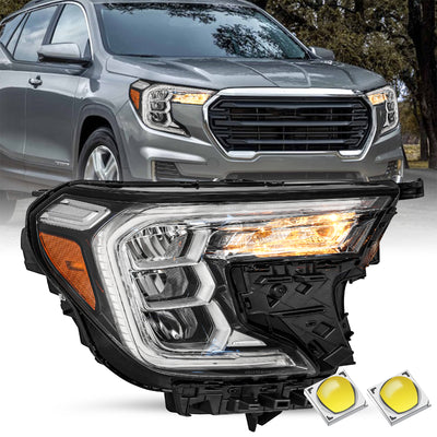 For 2022-2024 GMC Terrain SLE/SLT LED Reflector Headlights