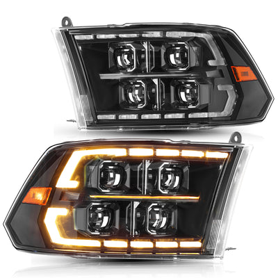 For 2013-2018 Dodge Ram 1500 2500 3500 Full LED Performance Headlights [for factory projector type]
