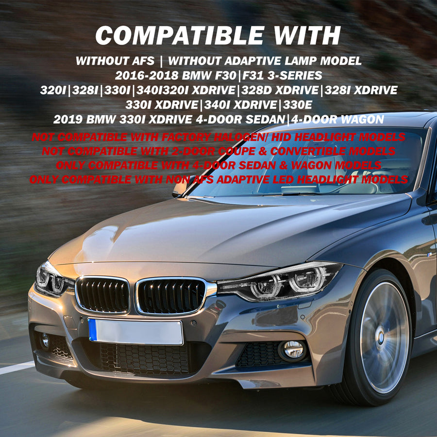 For 2016-2019 BMW 3 Series F30 F31 Full LED Headlights