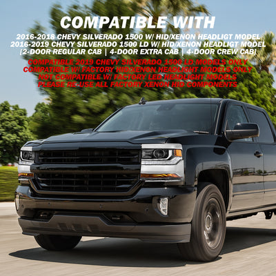 For 2016-2019 Chevy Silverado 1500 LD HID/Xenon Headlights