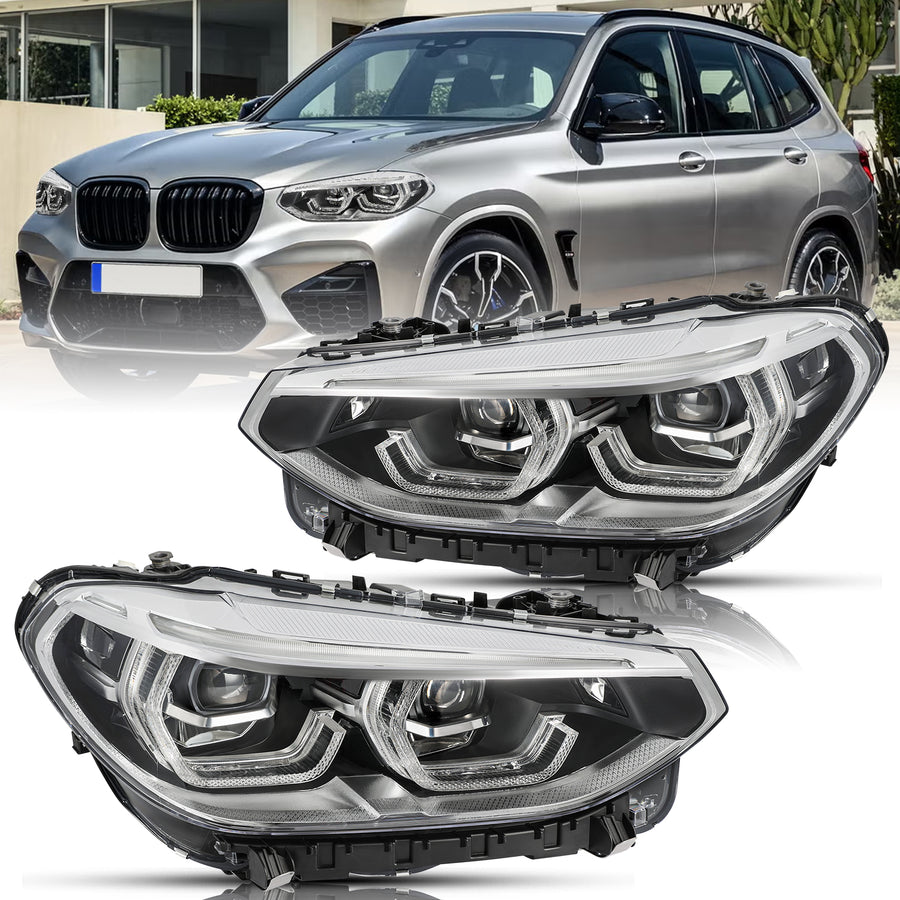 For 2018-2021 BMW X3/ 2019-2021 BMW X4 Full LED W/AFS Headlights