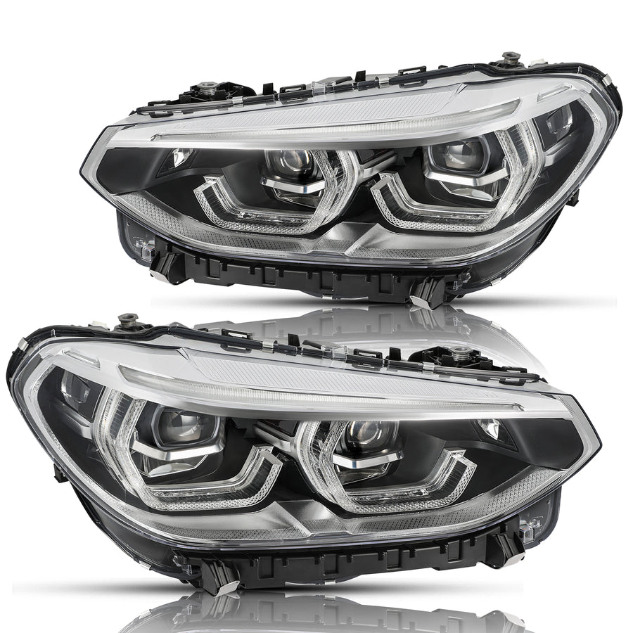 For 2018-2021 BMW X3/ 2019-2021 BMW X4 Full LED W/AFS Headlights
