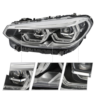 For 2018-2021 BMW X3/ 2019-2021 BMW X4 Full LED W/AFS Headlights