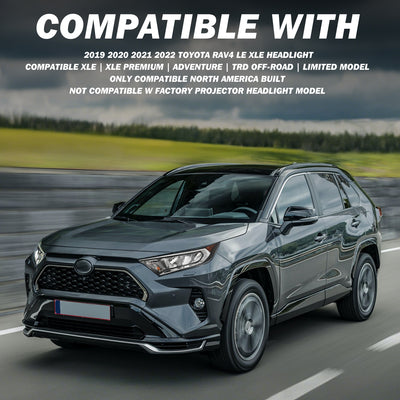 For 2019-2022 Toyota RAV4 LE XLE LED Headlights