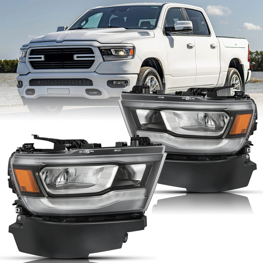 For 2019-2024 for Dodge RAM 1500 Rebel/Laramie Full LED Headlights