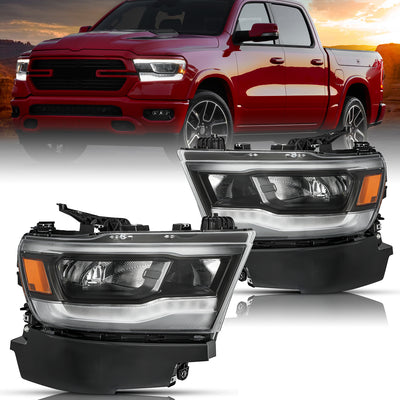 For 2019-2024 for Dodge RAM 1500 Rebel/Laramie Full LED Headlights