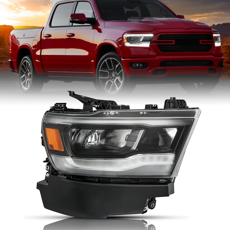 For 2019-2024 for Dodge RAM 1500 Rebel/Laramie Full LED Headlights