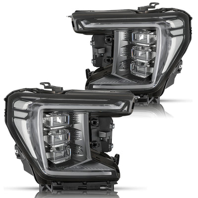 For 2021-2024 GMC Yukon/Yukon XL [SLE,SLT,Denali,AT4] Full LED Headlights