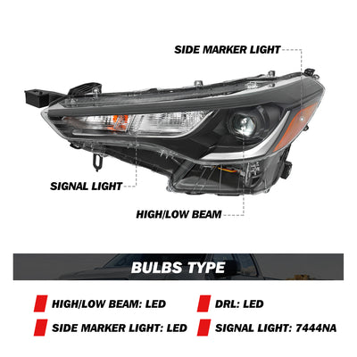 For 2022-2023 Toyota Corolla Cross LED Headlights