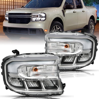 For 2022-2024 Ford Maverick w/o DRL LED Projector Headlights