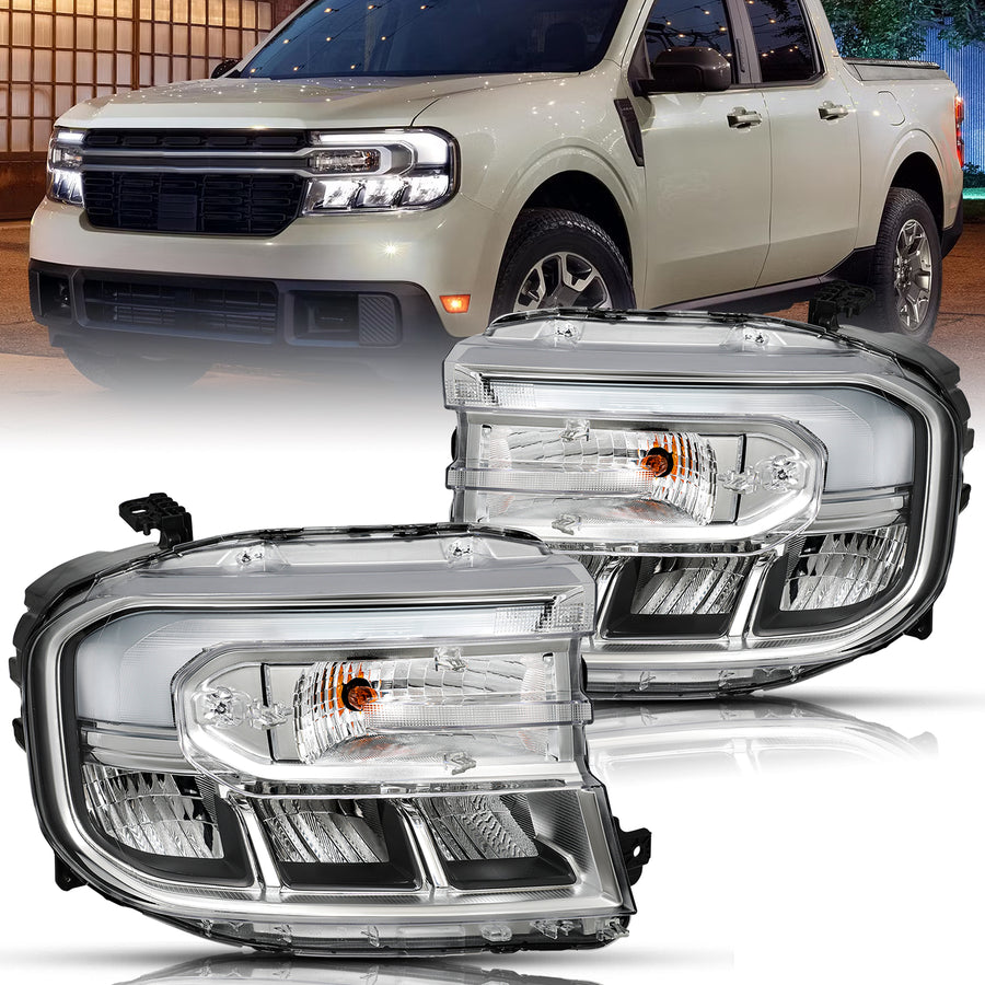 For 2022-2024 Ford Maverick w/o DRL LED Projector Headlights