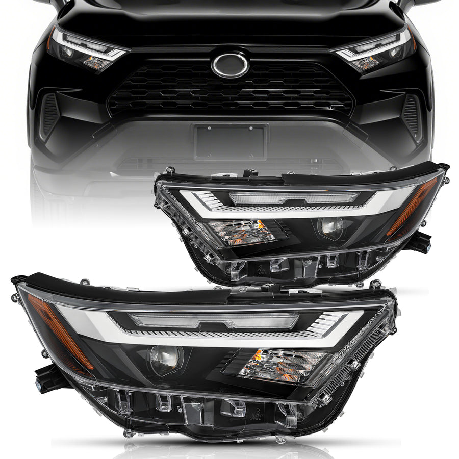 For 2022-2024 Toyota RAV4 SE XLE XSE Limited [LED Hi-Lo Beam] LED Headlights