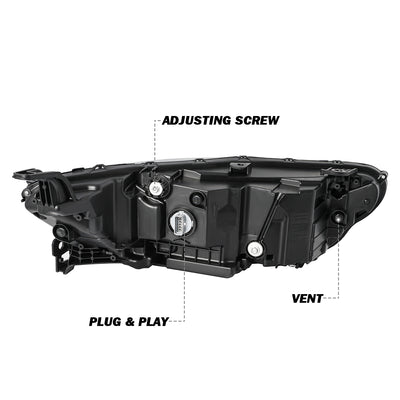 For 2023-2025 Honda Accord Full LED Projector Headlights