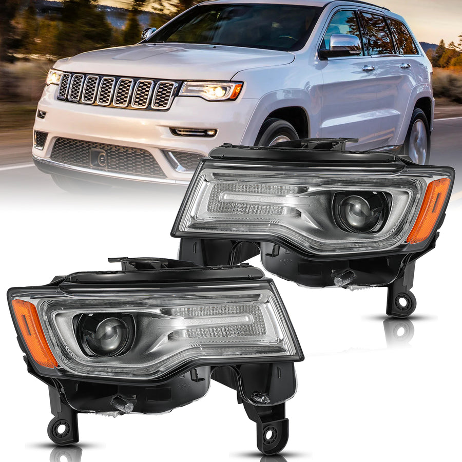 For 2017-2021 Jeep Grand Cherokee HID Projector Headlights