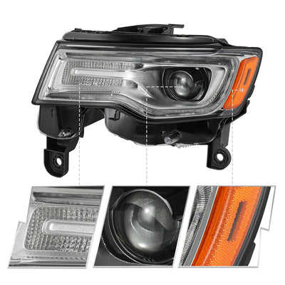 For 2017-2021 Jeep Grand Cherokee HID Projector Headlights