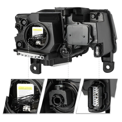 For 2017-2021 Jeep Grand Cherokee HID Projector Headlights