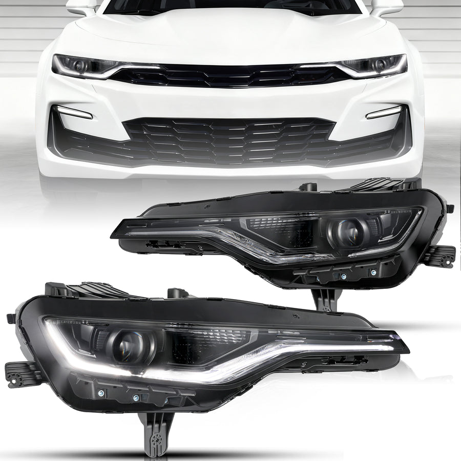 For 2019-2024 Chevy Camaro RS|SS|1SS|2SS FULL LED Projector Headlights