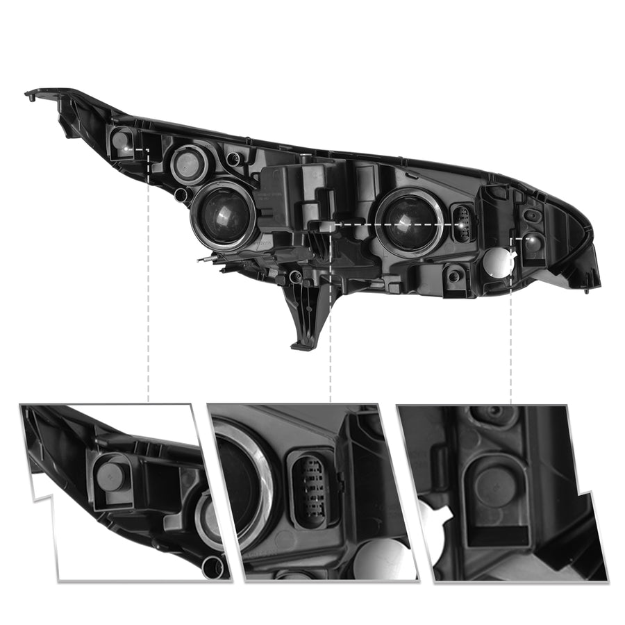 For 2014-2018 Ford Transit Connect Replacement Headlights