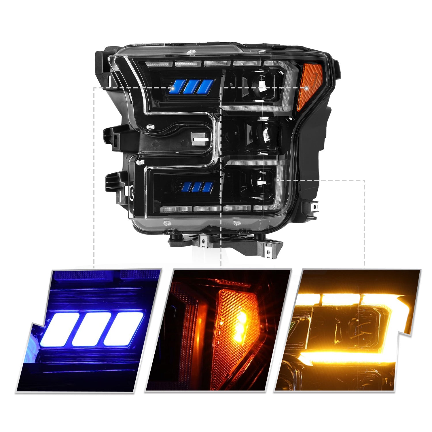 2015-2017 Ford F-150 Full LED Performance Headlights – LESEM
