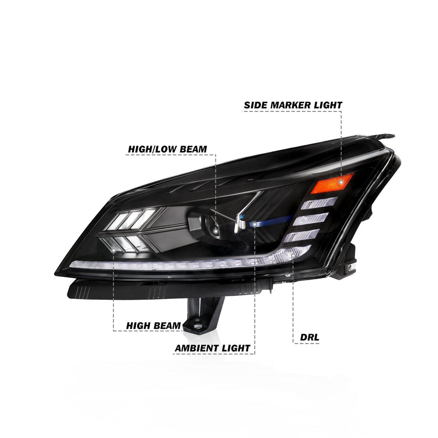 2013-2017 Chevy Traverse Full LED Projector Headlights-1