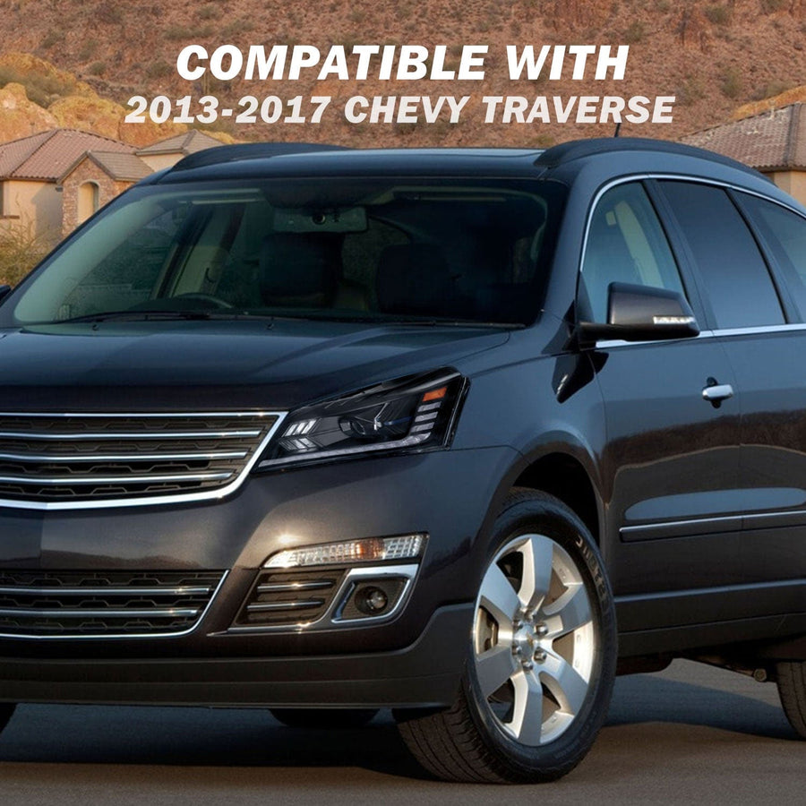 2013-2017 Chevy Traverse Full LED Projector Headlights-1