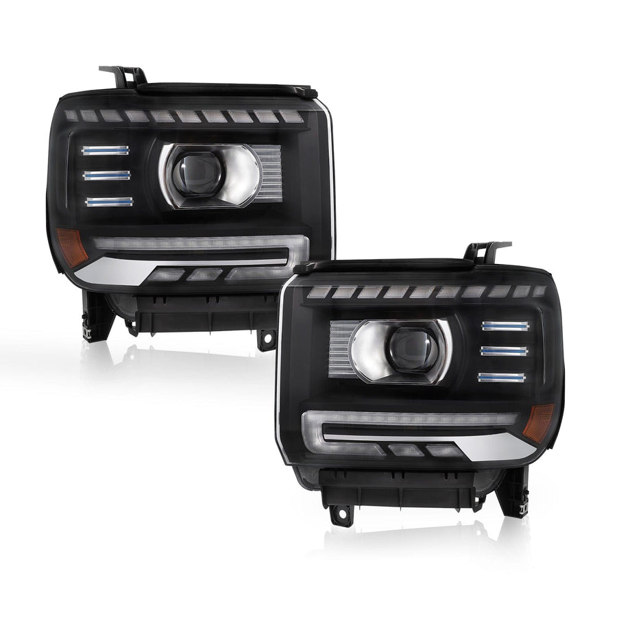 For 2014-2019 GMC Sierra Full LED Performance Headlights