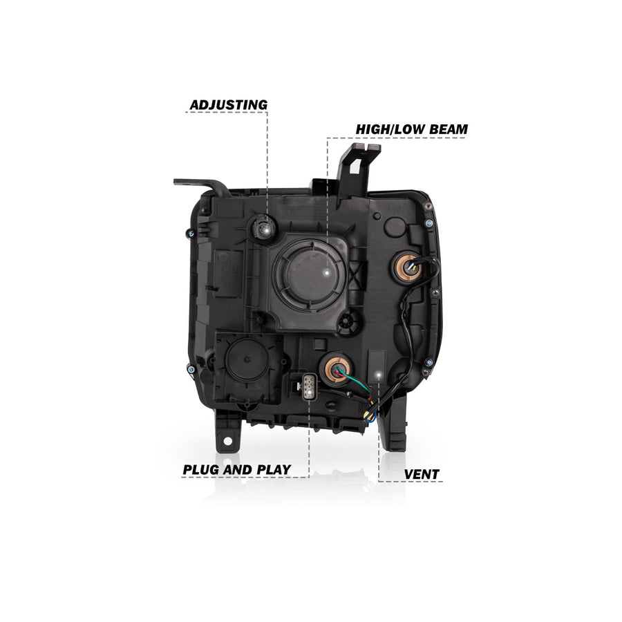 For 2014-2019 GMC Sierra Full LED Performance Headlights